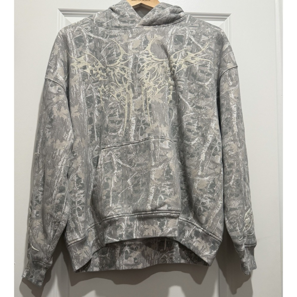 Buckle Brand Gilded Intent Camouflage Hoodie Grunge Size Small